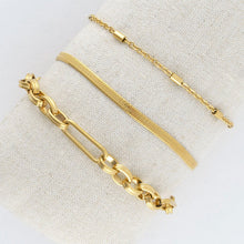 Load image into Gallery viewer, Bracelets Snake Chain Set