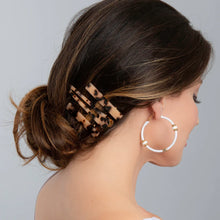 Load image into Gallery viewer, Hair Clips Beige Tortoise