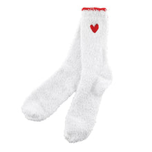 Load image into Gallery viewer, Ornament Cozy Socks Red Heart