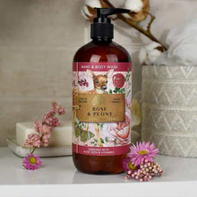 Load image into Gallery viewer, Hand And Body Wash Rose and Peony