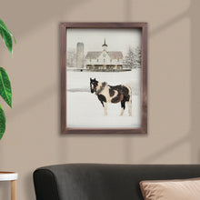 Load image into Gallery viewer, Framed Art Winter Horse