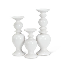 Load image into Gallery viewer, Candle Holder Roman Pillar White