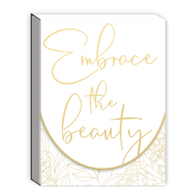 Load image into Gallery viewer, Notepad Pocket Gold White Black