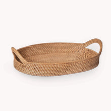 Load image into Gallery viewer, Tray Oval Rattan
