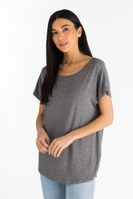 Load image into Gallery viewer, You Are Worthy Strong And Beautiful Tee Pebble Grey