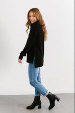 Load image into Gallery viewer, Dream Without Fear Movement Slit Sweater Black