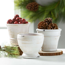 Load image into Gallery viewer, Glazed White Ceramic Pots