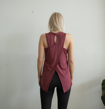 Load image into Gallery viewer, Cross Tank - Live In the Moment -Raspberry