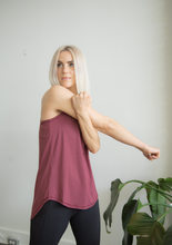 Load image into Gallery viewer, Cross Tank - Live In the Moment -Raspberry