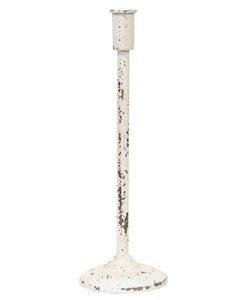 Candle Holders White Distressed For Tapers