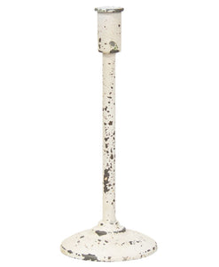 Candle Holders White Distressed For Tapers