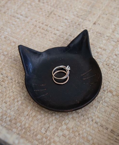 Black Cat Trinket Tray