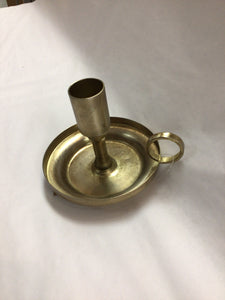 Candle Holder Brushed Gold With Handle