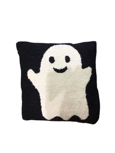 Pillow  Ghost Hooked Wool