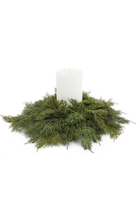 Candle Wreath Cedar