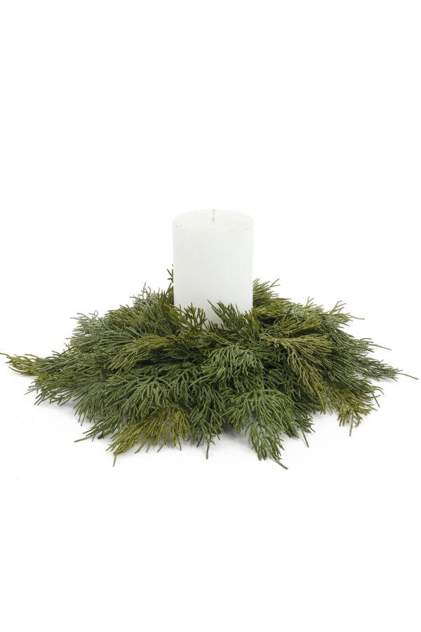 Candle Wreath Cedar