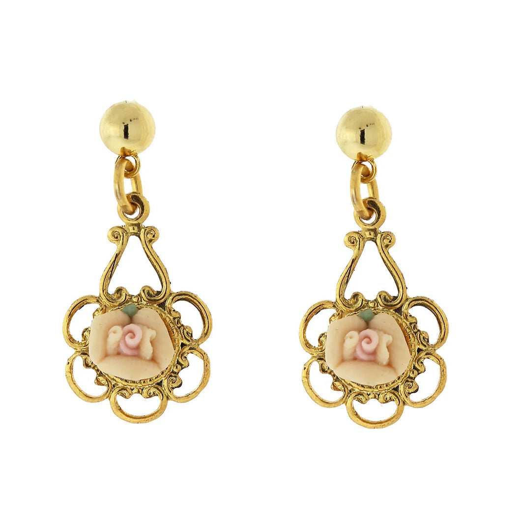 Earring Drop Rosebud