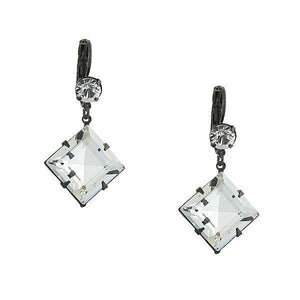 Earrings Crystal Diamond Shape Drop