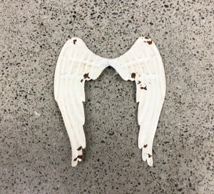 Angel Wings White Metal