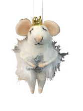Load image into Gallery viewer, Ornament Mouse With Feathers Wreath/Star
