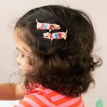 Load image into Gallery viewer, Hair Clips Glitter Sausage Dog
