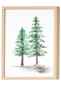 Framed Art Two Trees