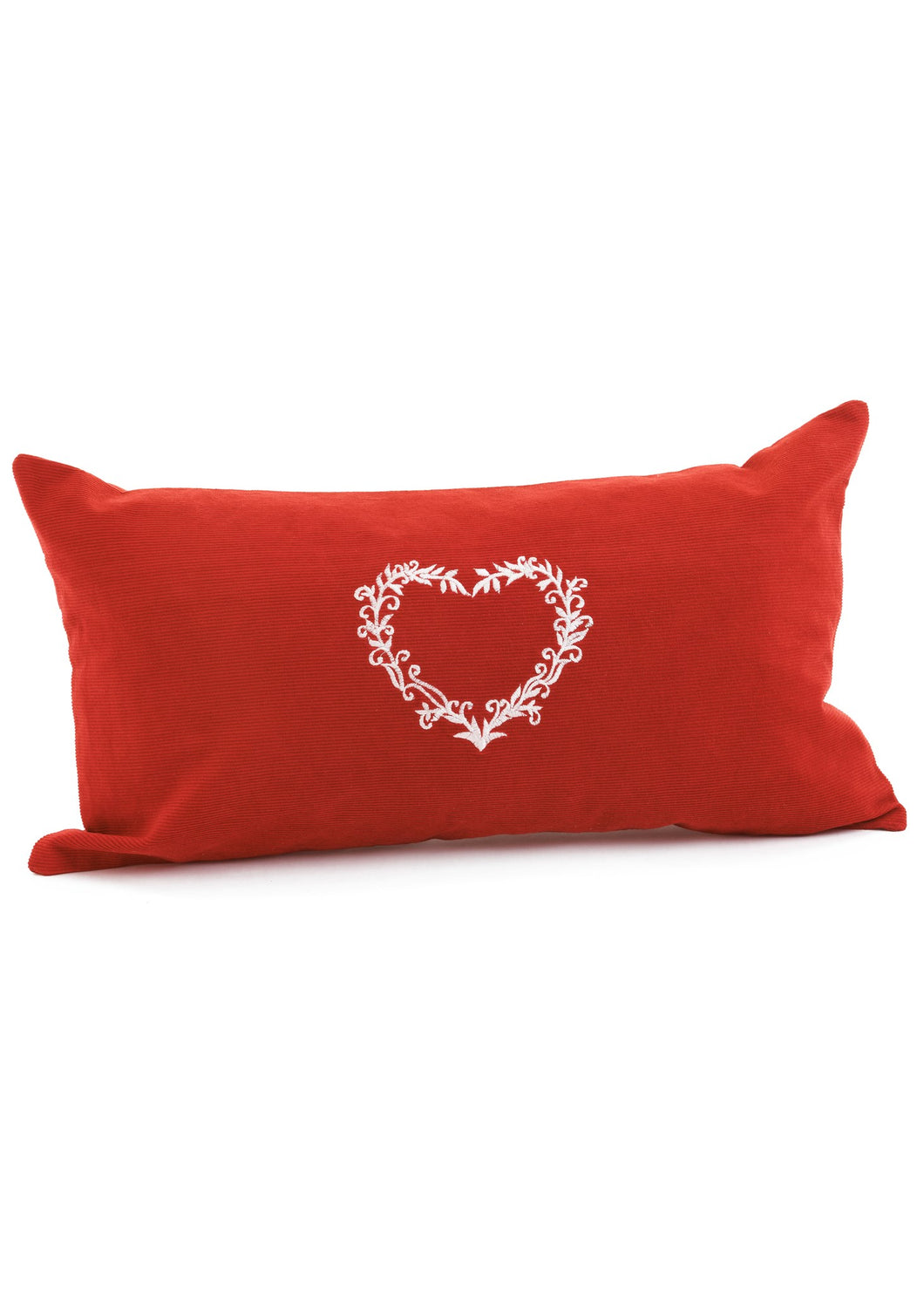 Pillow Red With White Heart