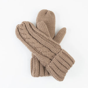 Mittens Cable Knit
