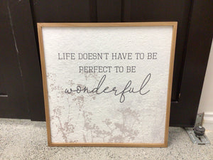 Sign Wonderful Life