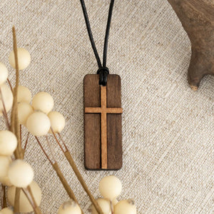Necklace Wooden Cross