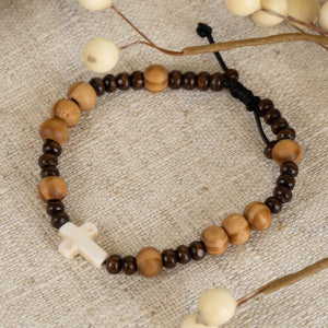 Bracelet Beaded Cross Harvest