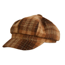 Load image into Gallery viewer, Hat Newsboy Plaid
