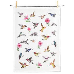 Tea Towel Allover Hummingbirds
