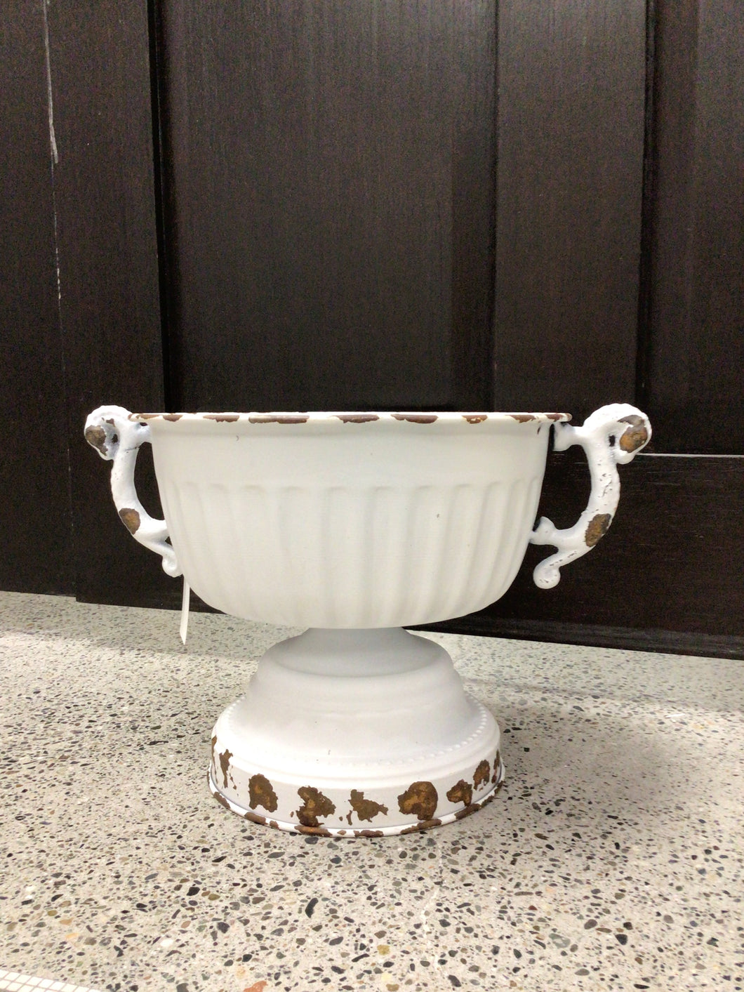 Urn Pedestal Vintage White