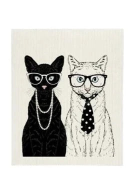 Sponge Cloth Cat Couple