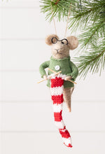 Load image into Gallery viewer, Ornament Wool Mice Knitting  Or Backpack
