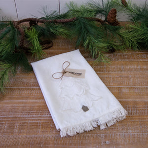 Tea Towels - Raggedy Trees with Fabric Tag
