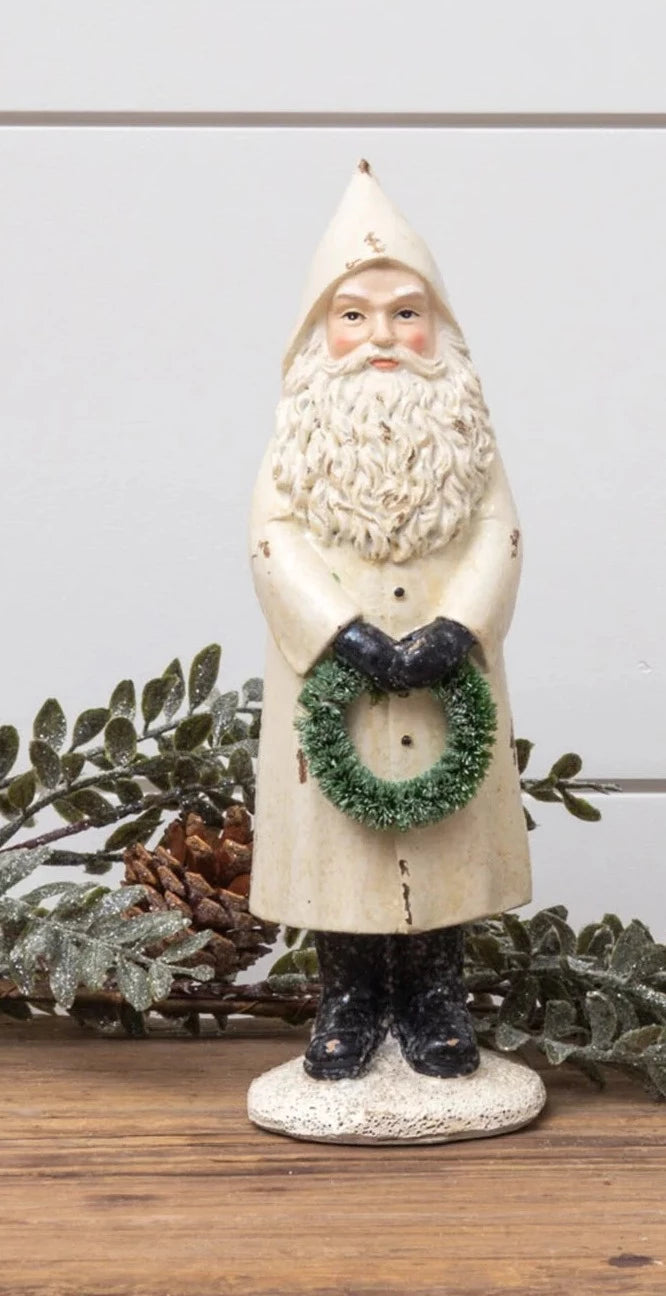 Christmas Vintage Santas White