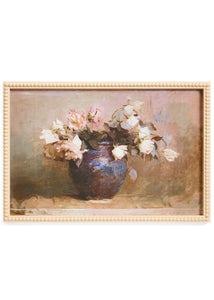 Framed Art Roses In Vase