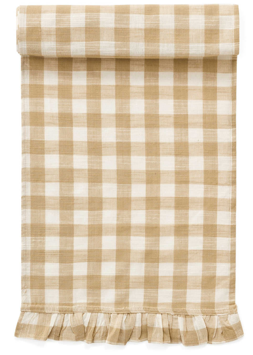 Runner Gingham Check Taupe