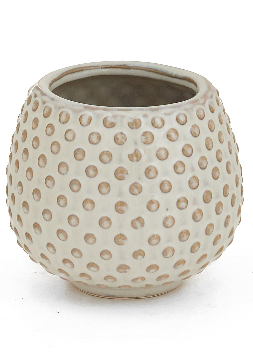 Planter Round With Dots