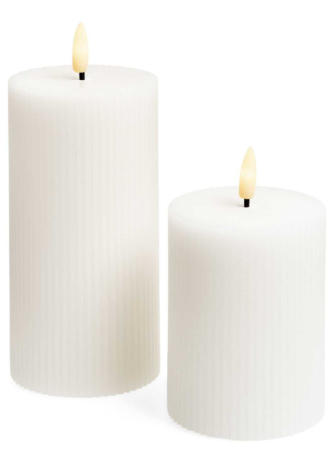 Candle Pillar LED White 3x4