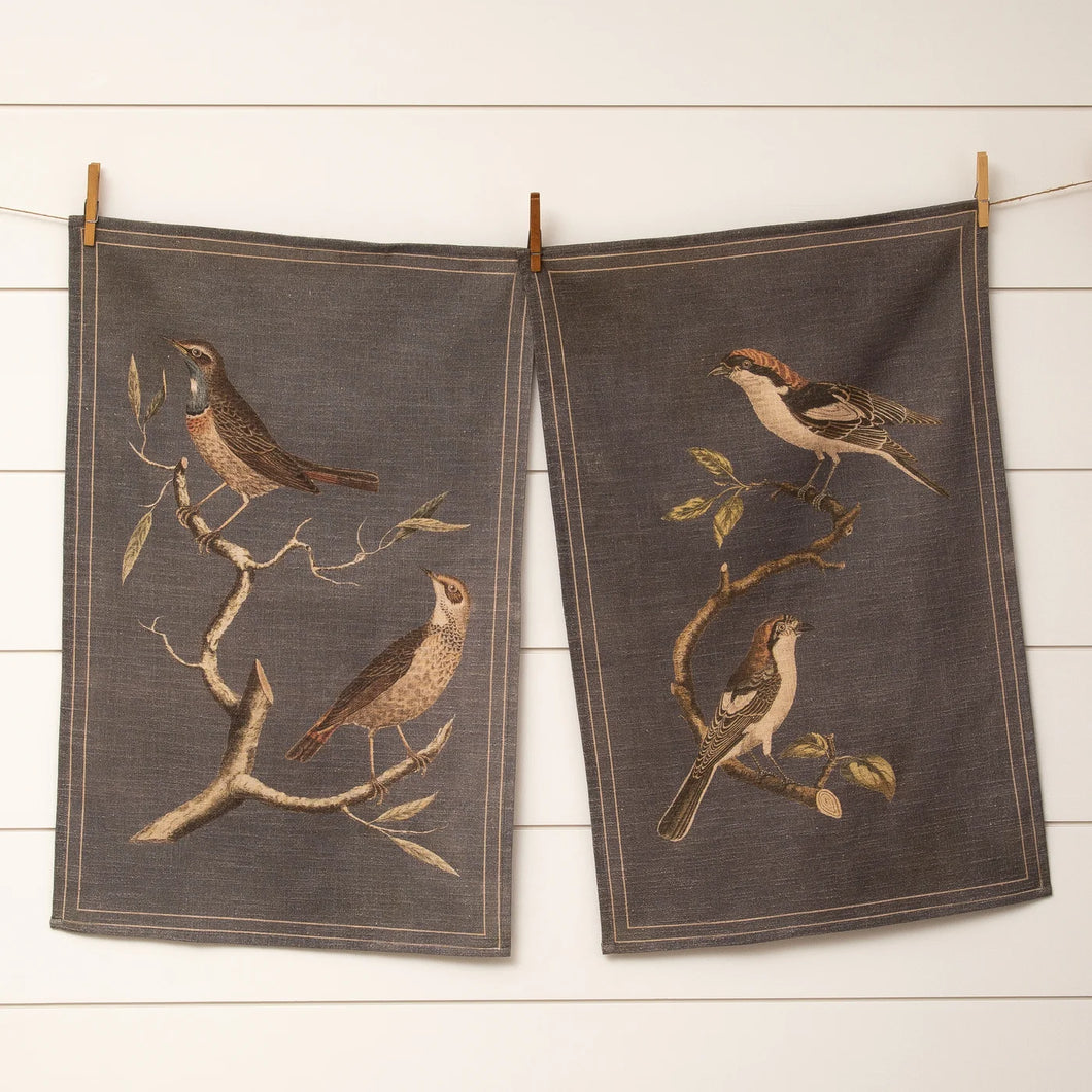 Tea Towels Birds On Branches