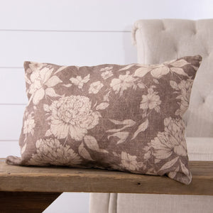 Pillow Lumbar Sepia Florals
