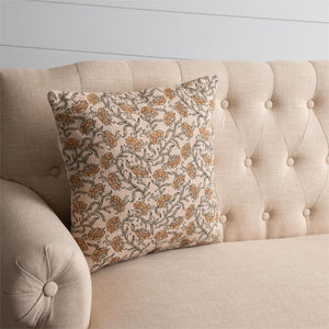 Pillow Block Print Dandelion
