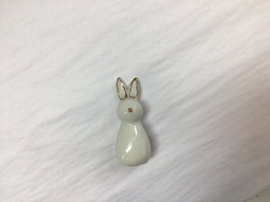 Rabbits White With Gold Detail