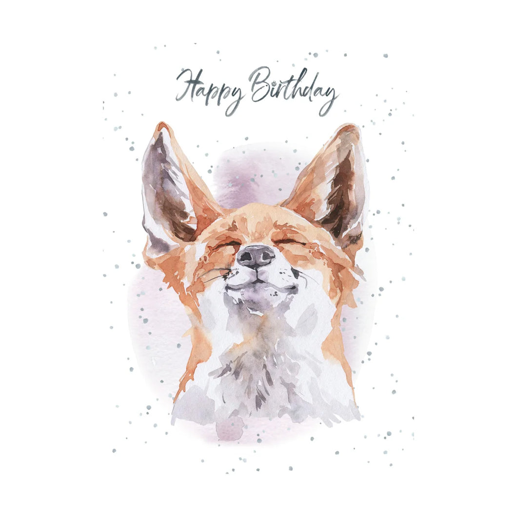 Card Birthday Happy Birthday Fox