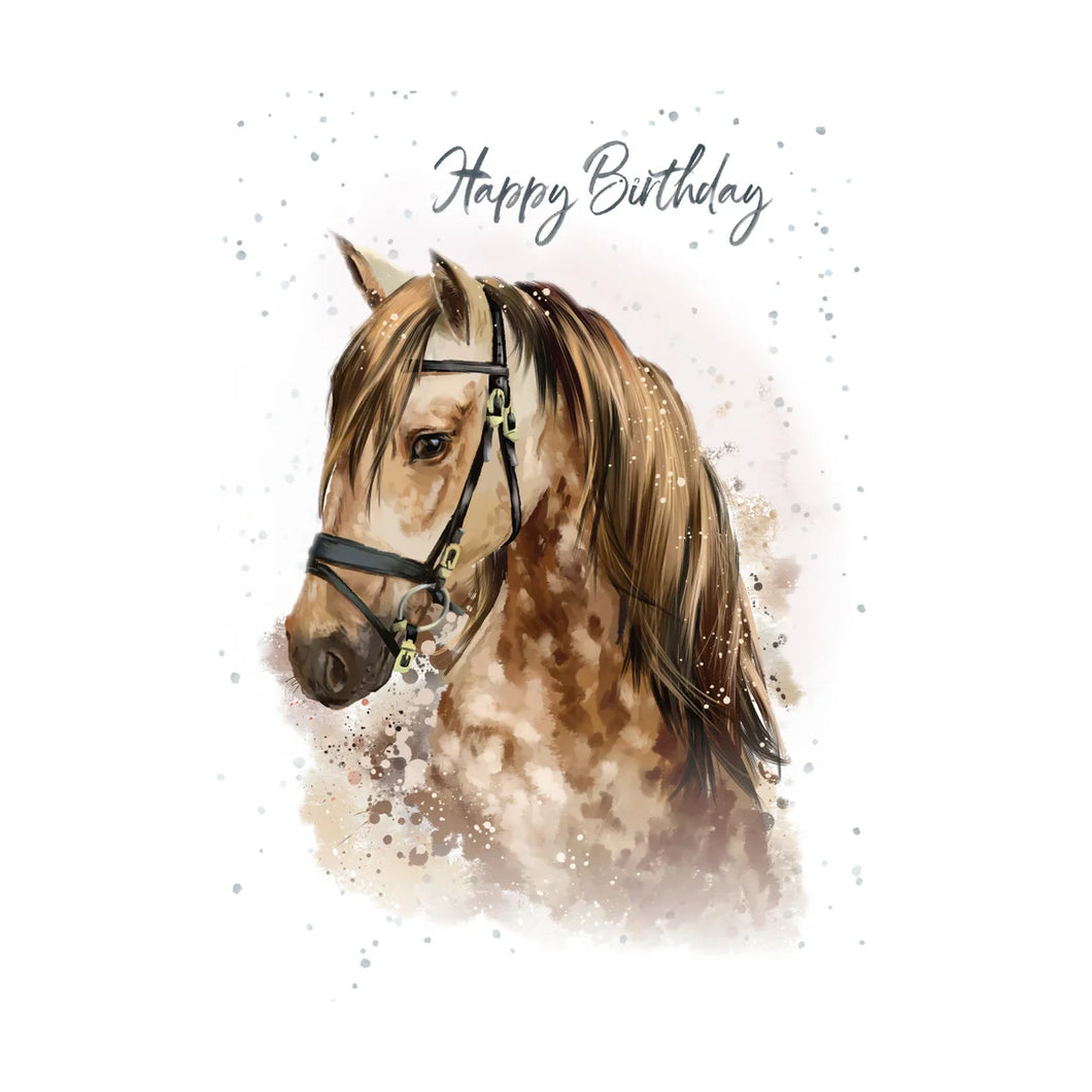Card Birthday Happy Birthday Horse