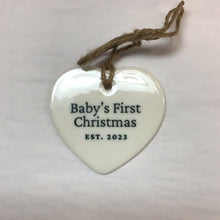 Load image into Gallery viewer, Ornament Baby&#39;s First Christmas Dated
