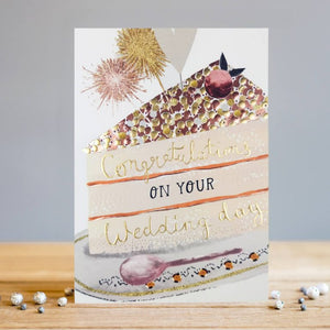 Card Blank Wedding Cake